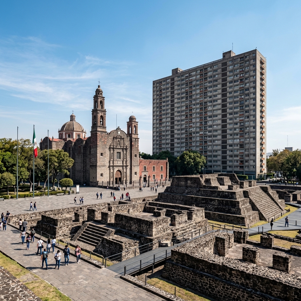Tlatelolco: Plaza de las Tres Culturas